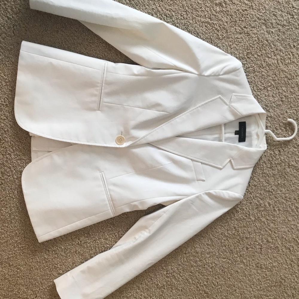 Talbots white blazer